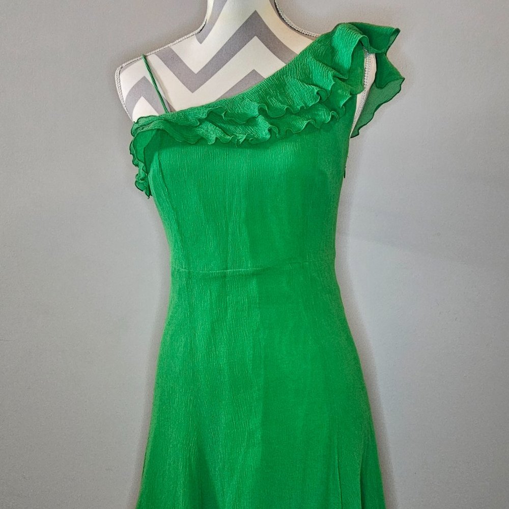 one-shoulder crinoline dress(100% silk lining) by Armani Exchange size small